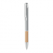 Aluminiowy długopis przycisk - srebrny mat
