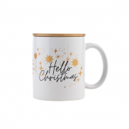 Kubek ceramiczny 'Hello Christmas', biały