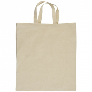 Torba bawełniana z krótkimi uszami 140 g/m2 ARRECIFE - biały