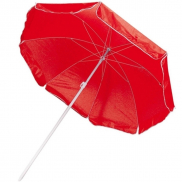 Parasol plażowy Ø150 cm FORT LAUDERDALE - czerwony