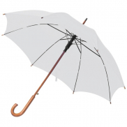 Parasol automatyczny drewniany Ø105 cm NANCY - biały
