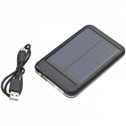 Power bank solarny 4000 mAh PHILADELPHIA - czarny