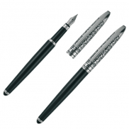 Zestaw piśmienny długopis i pióro wieczne JACQUES Pierre Cardin - czarny