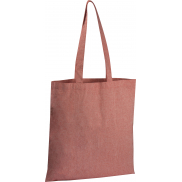 Torba bawełniana z długimi uszami z recyklingu 140 g/m2 CHELMSFORD - czerwony