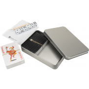 Zestaw do gry w karty i kości MURRAY Schwarzwolf - szary