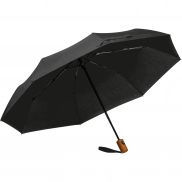 Parasol automatyczny Ø100 cm rPET IPSWICH - czarny