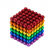 Neocube tęczowe kulki magnetyczne antystres - wielokolorowy