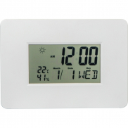 Zegar ścienny plastikowy BELGRADE - biały