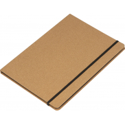 Folder A4 w linie z papieru z recyklingu SYRACUSE - beżowy