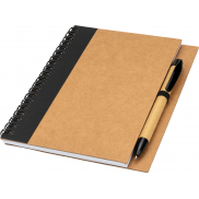 Notes A5 z czystymi stronami z papieru z recyklingu RAVENNA - czarny