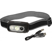 Latarka czołówka rPET LA PLATA - czarny