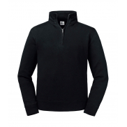 Bluza Authentic z krótkim zamkiem - black