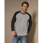 Baseball Tee z długimi rękawami - white/black