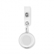 Zawieszka do plakietki - przezroczysty biały