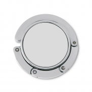 Elegancki uchwyt na torebkę - srebrny