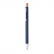 Aluminiowy długopis z rec. - niebieski