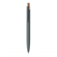 Aluminiowy długopis z rec. - kamienny szary