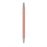 Długopis z aluminium recykling - beżowy/czerwony