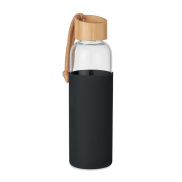 Szklana butelka 500 ml w etui - czarny