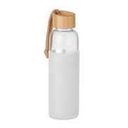 Szklana butelka 500 ml w etui - biały