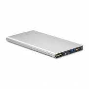 Power bank 8000mAh - srebrny mat