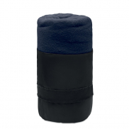 Koc polarowy RPET - niebieski