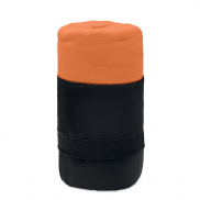 Koc polarowy RPET - pomarańczowy