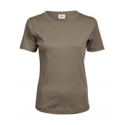 Damski T-Shirt Interlock - clay