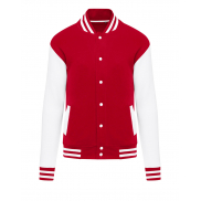 Kurtka Originals Varsity Unisex - red/snowwhite