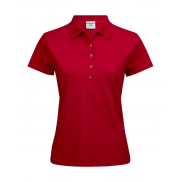 Damskie polo Luxury Stretch - red