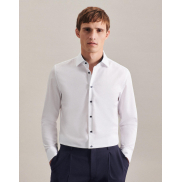 Koszula Contrast Regular Fit 1/1 Business Kent - white