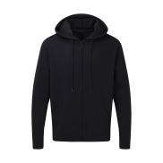 Męska bluza na zamek z kapturem - navy