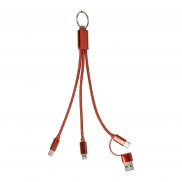 Brelok kabel ładujący USB - czerwony