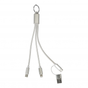 Brelok kabel ładujący USB - srebrny