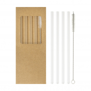 Zestaw szklanych słomek