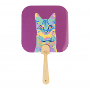 Personalizowany wachlarz - biały