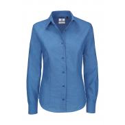 Bluzka Oxford z długimi rękawami - silver moon