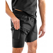 Szorty z recyklingu Spiro - black