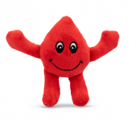 Pluszowa kropla | Vaiva - czerwony