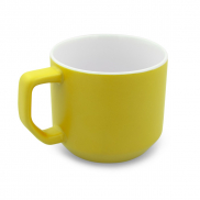 Kubek ceramiczny 330 ml | Everika - żółty