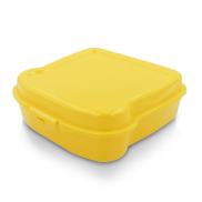 Pudełko śniadaniowe 'kanapka' 450 ml | Saffo - żółty