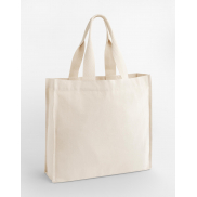 Torba shopper z uchwytami w jodełkę - natural