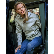 Damska bluza z kapturem - sage