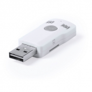 Bezprzewodowy odbiornik, mikrofon, funkcja odbierania połączeń, czytnik kart TF - biały