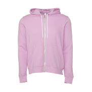 Bluza z kapturem na zamek Unisex - lilac