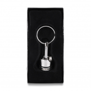 Brelok metalowy Piston, srebrny