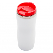 Kubek termiczny Askim 350 ml, czerwony