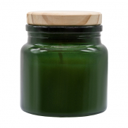 Świeca zapachowa w szkle Lemora, ciemny zielony