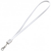 Smycz do transferu danych z micro USB LE PORT - biały