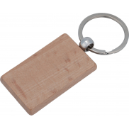 Brelok drewniany MASSACHUSETTS - brązowy